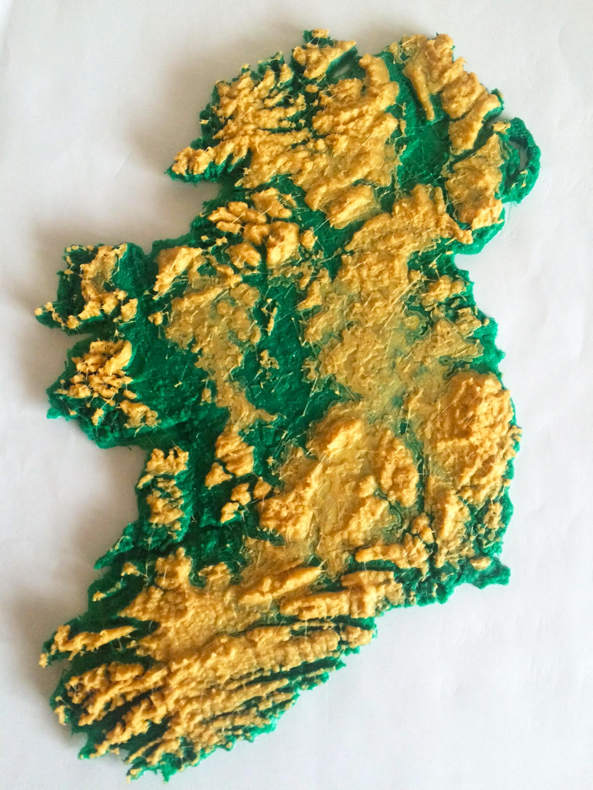 3d-kartta irlanti - Map 3d-kartta-irlanti (Pohjois-Eurooppa - Eurooppa)