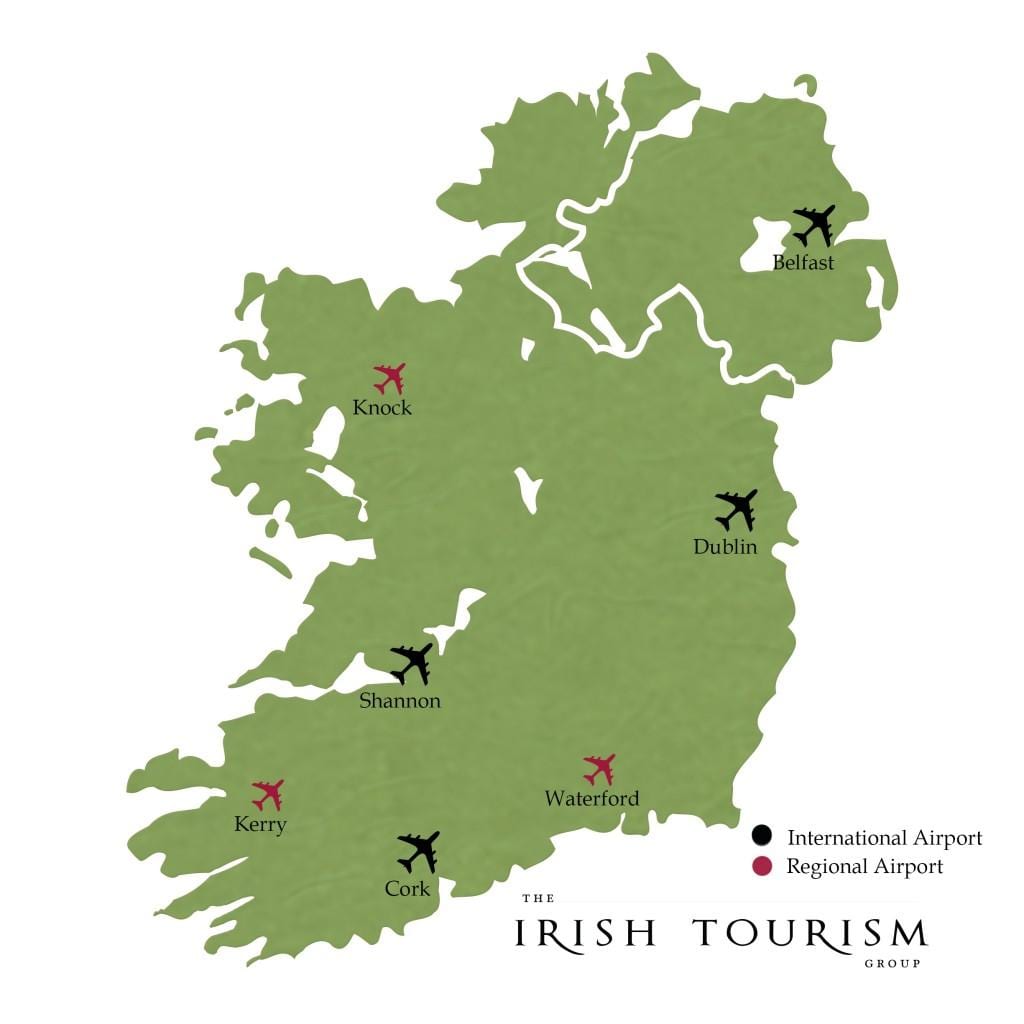 ireland west knock airport kartta