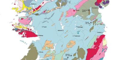Kartta geological map of ireland