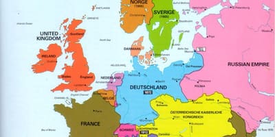 Kartta-irlannissa ja euroopassa