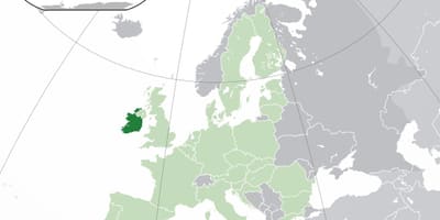 Irlannin kartta, world map