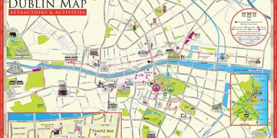 Kartta dublin irlanti nähtävyydet