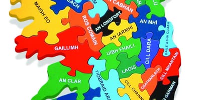 Kartta kartta irlanti as gaeilge