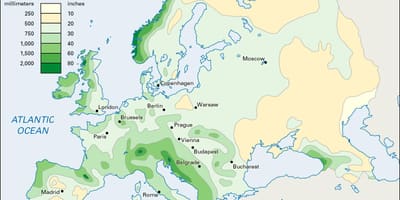 Sademäärä kartta irlanti